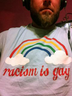 racism is gay t-shirt